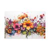 91638-221.jpg Colorful Watercolor Flowers on White Background Standard Canvas