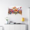 91638-222.jpg Colorful Watercolor Flowers on White Background Standard Canvas