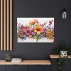 91638-223.jpg Colorful Watercolor Flowers on White Background Standard Canvas
