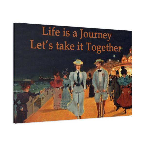 91638-230.jpg Vintage Cycling Couple Standard Canvas
