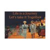 91638-231.jpg Vintage Cycling Couple Standard Canvas