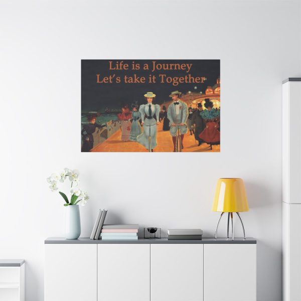 91638-232.jpg Vintage Cycling Couple Standard Canvas