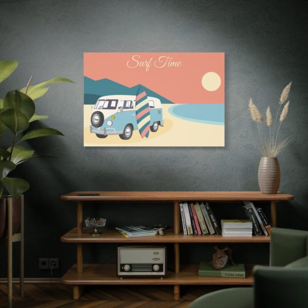 91638-239.jpg Camper Van, Surfboard, Beach Standard Canvas