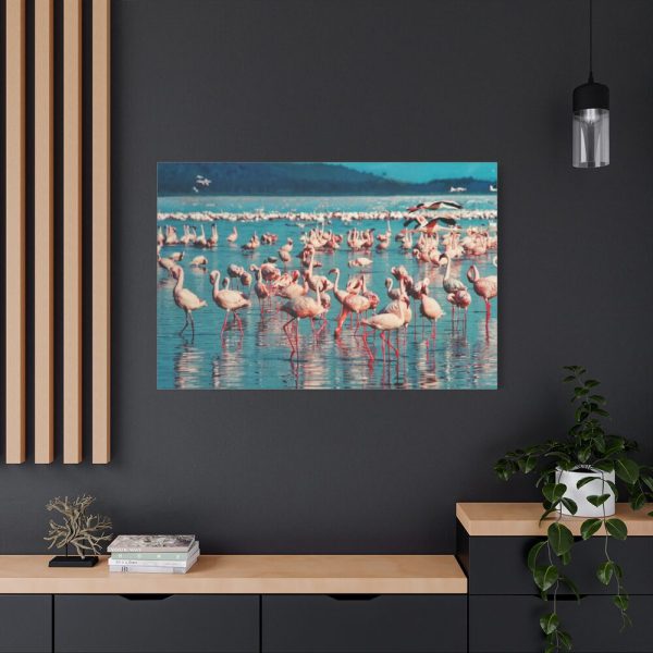 91638-243.jpg Pink Flamingo Lake Standard Canvas