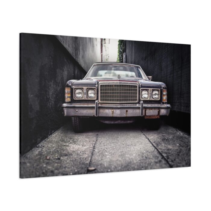 Car Vintage Parking Narrow Standard Canvas - Image 1