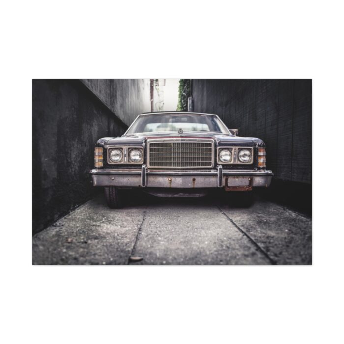 Car Vintage Parking Narrow Standard Canvas - Image 2