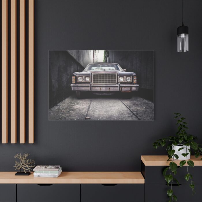 Car Vintage Parking Narrow Standard Canvas - Image 4