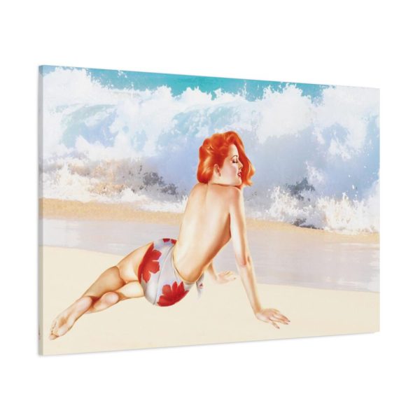 Pin-up Girl Beach Beauty Standard Canvas