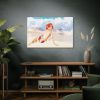 Pin-up Girl Beach Beauty Standard Canvas