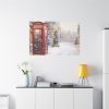 91638-307.jpg Red Christmas Phone Booth Standard Canvas