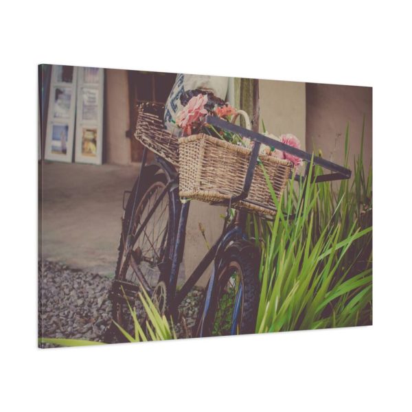 Flowers on Bicycle Standard Canvas