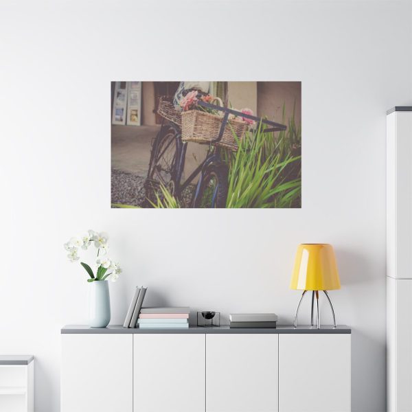 Flowers on Bicycle Standard Canvas