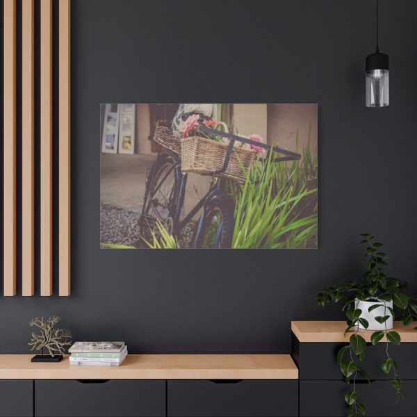Flowers on Bicycle Standard Canvas