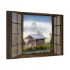 Autumn Outlook Landscape Fog Standard Canvas