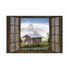 Autumn Outlook Landscape Fog Standard Canvas