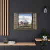 Autumn Outlook Landscape Fog Standard Canvas