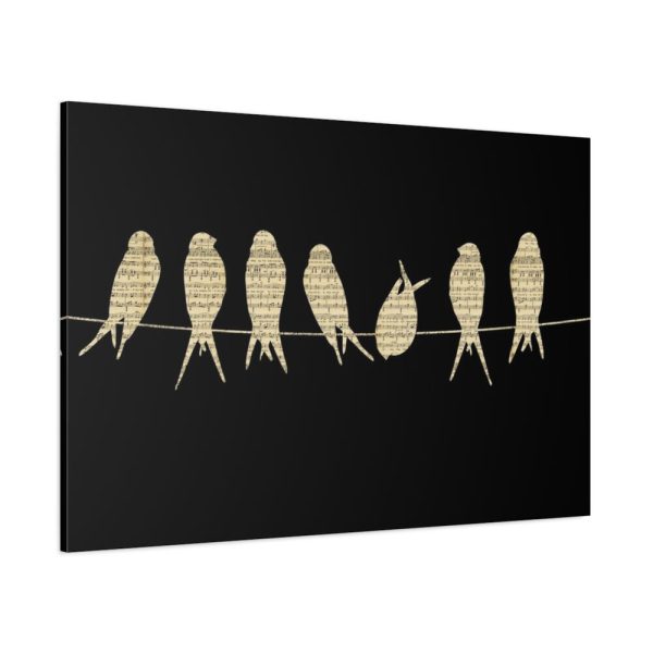 Birds Vintage Music Standard Canvas