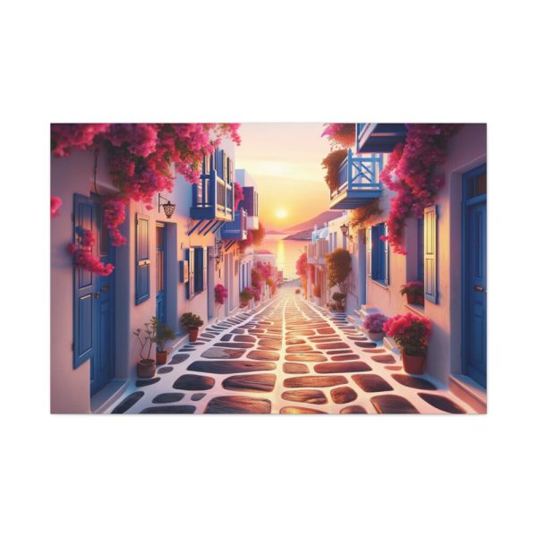 Sunset in Greece Standard Canvas