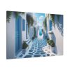 White Greek Street Standard Canvas