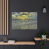 91638-38.jpg Convey of Birds are Flying Duing Sunset Standard Canvas