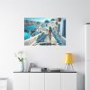 Woman With Blue Hair in Greece Standard Canvas