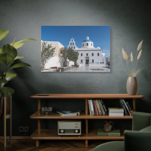 Church in Santorini Standard Canvas