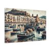 91638-400.jpg Fishing Boats at Cefalu Harbor, Italy Standard Canvas