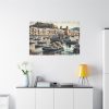 91638-402.jpg Fishing Boats at Cefalu Harbor, Italy Standard Canvas