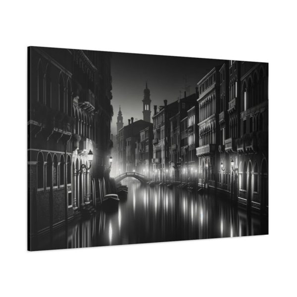91638-415.jpg Venice Canal at Night Standard Canvas