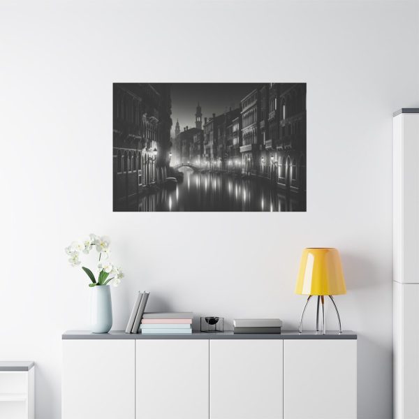 91638-417.jpg Venice Canal at Night Standard Canvas