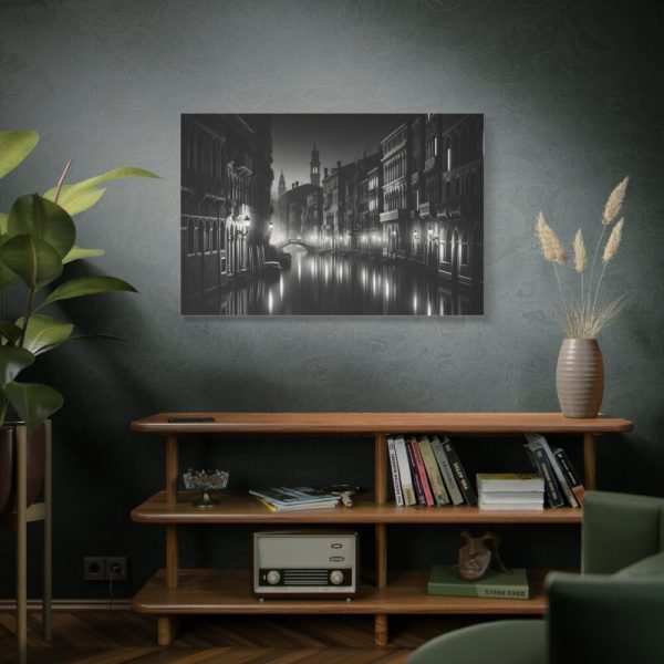 91638-419.jpg Venice Canal at Night Standard Canvas