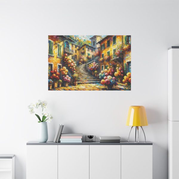 91638-427.jpg Flowerish Street in Italy Standard Canvas