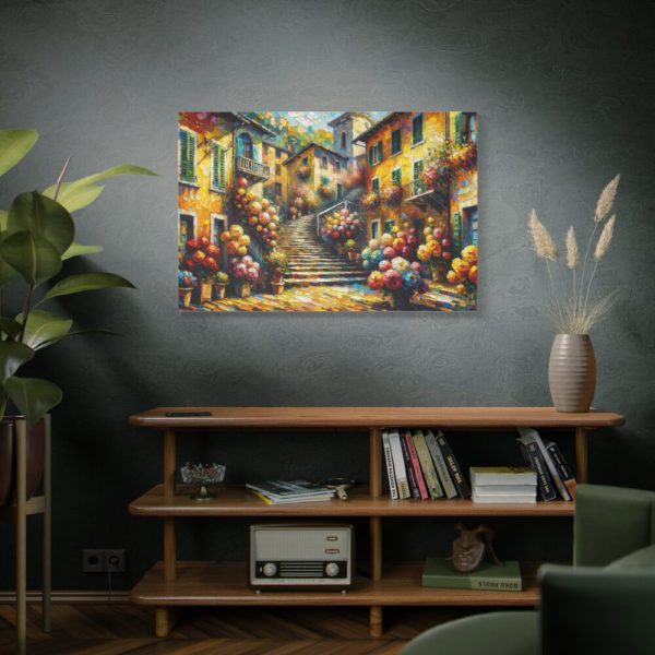 91638-429.jpg Flowerish Street in Italy Standard Canvas