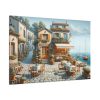 91638-445.jpg Small Italian Tavern With Blue Sea Standard Canvas
