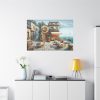 91638-447.jpg Small Italian Tavern With Blue Sea Standard Canvas