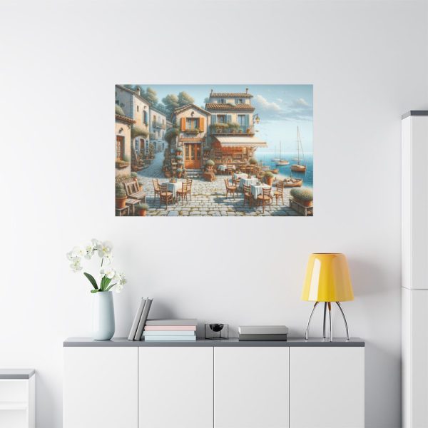 91638-447.jpg Small Italian Tavern With Blue Sea Standard Canvas