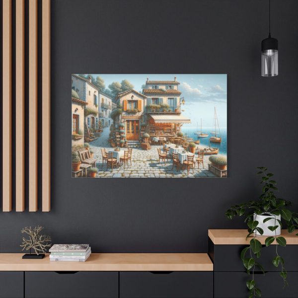 91638-448.jpg Small Italian Tavern With Blue Sea Standard Canvas