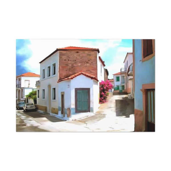 Village Lesbos Mytilene Greece Standard Canvas