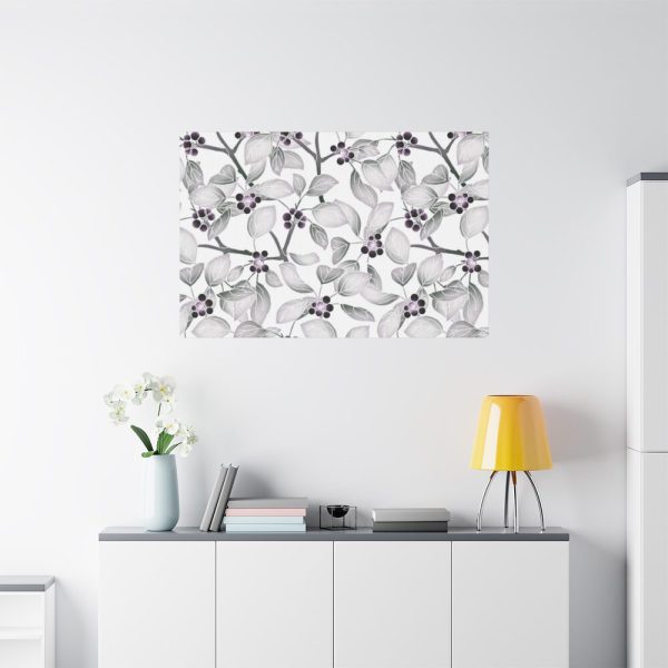91638-47.jpg Grey Floral Pattern Standard Canvas