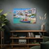 Greek Coastal Town Standard Canvas