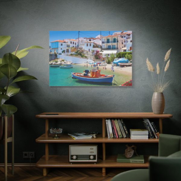 Greek Coastal Town Standard Canvas