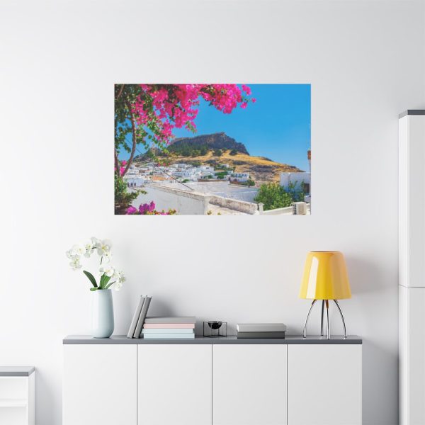 91638-477.jpg Lindos And Flowers Standard Canvas