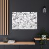 91638-48.jpg Grey Floral Pattern Standard Canvas