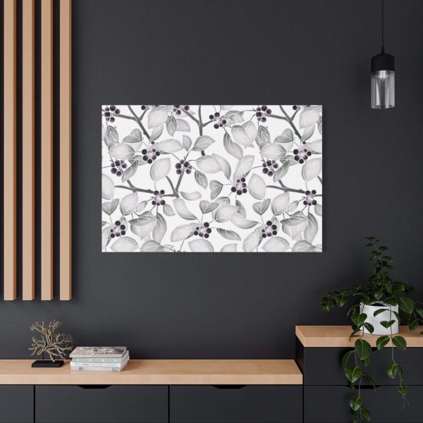 91638-48.jpg Grey Floral Pattern Standard Canvas