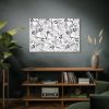 91638-49.jpg Grey Floral Pattern Standard Canvas
