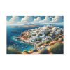 91638-501.jpg Greek Island With Sea Landscape Standard Canvas