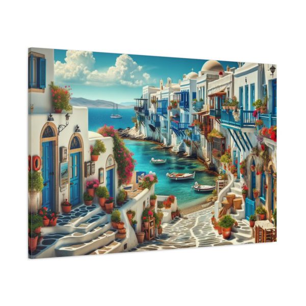 91638-505.jpg Greek Island Scene Standard Canvas