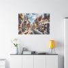 91638-512.jpg Greek Street With Flowers Standard Canvas