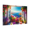 Window View in Greece Standard Canvas