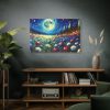91638-534.jpg Moonlit Field of Colorful Flowers Standard Canvas